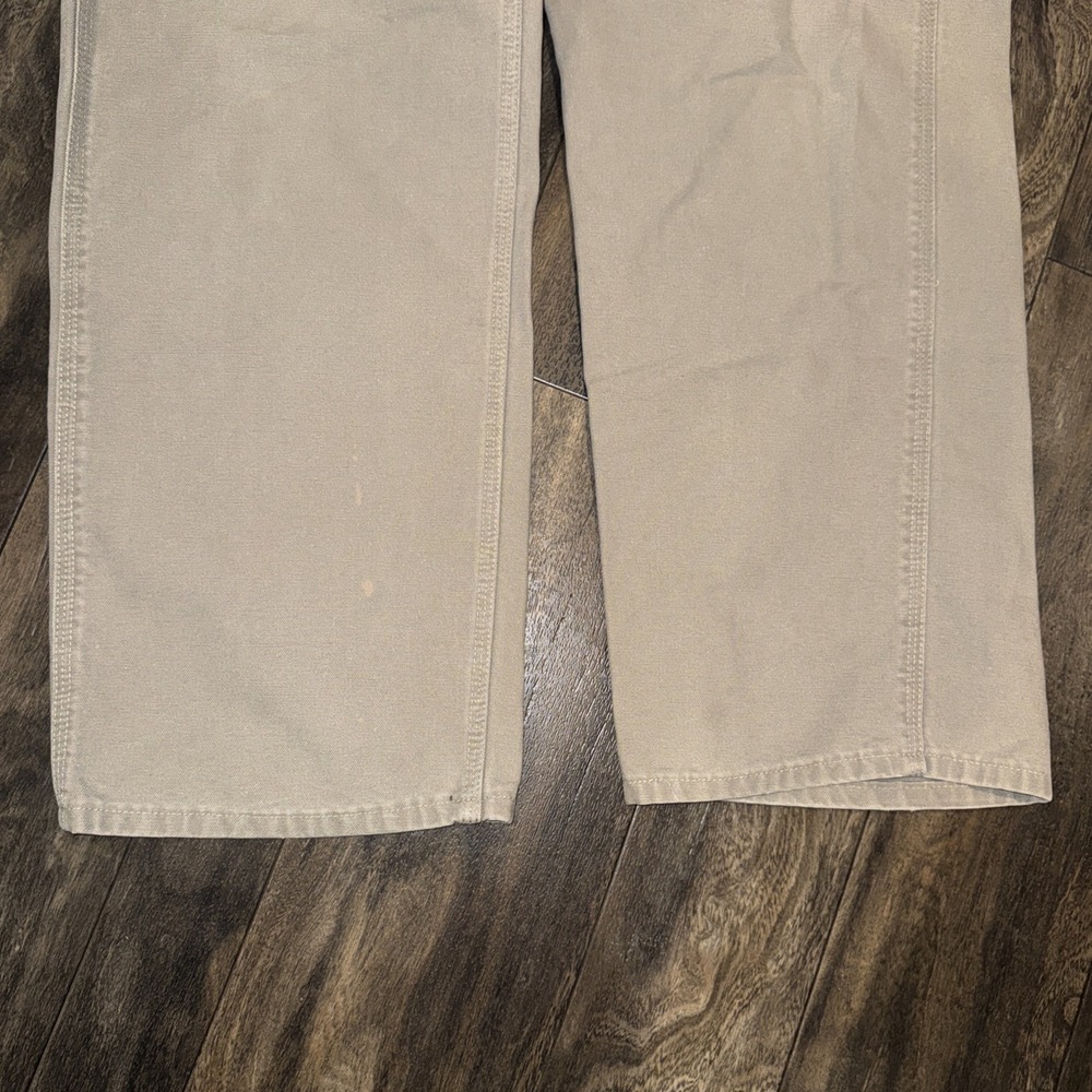 Carhartt Pants Mens 36x32 Gray B11 Original Dungaree Fit Work Carpenter Canvas - Picture 4 of 9